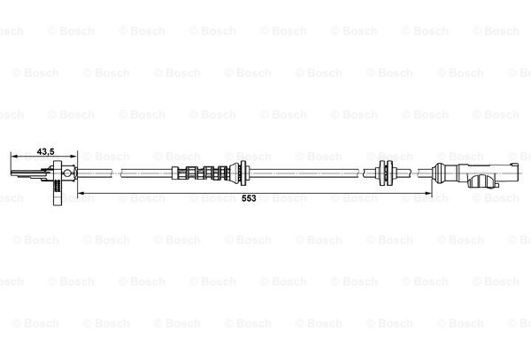 Czujnik ABS BOSCH 0 265 007 896