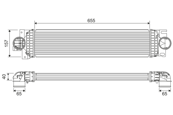 Chłodnica powietrza intercooler VALEO 818699
