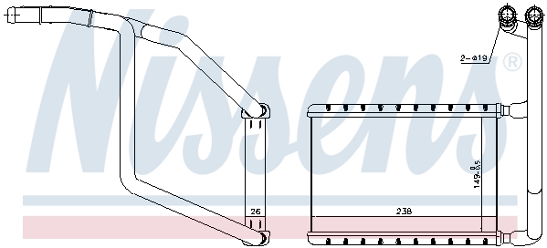 Nagrzewnica NISSENS 707078