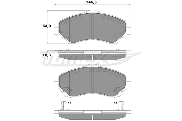 Klocki hamulcowe TOMEX BRAKES TX 17-67