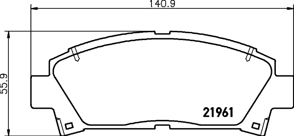 Klocki hamulcowe HELLA 8DB 355 016-721