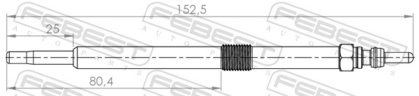 Świeca żarowa FEBEST 24642-003