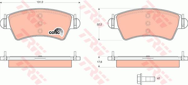 Klocki hamulcowe TRW GDB1501