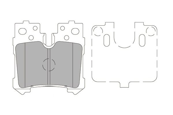 Klocki hamulcowe KAVO PARTS KBP-9122