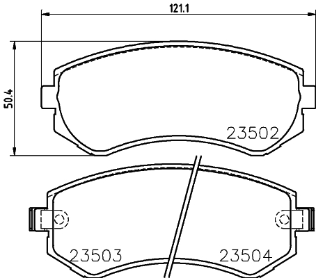 Klocki hamulcowe HELLA 8DB 355 017-201