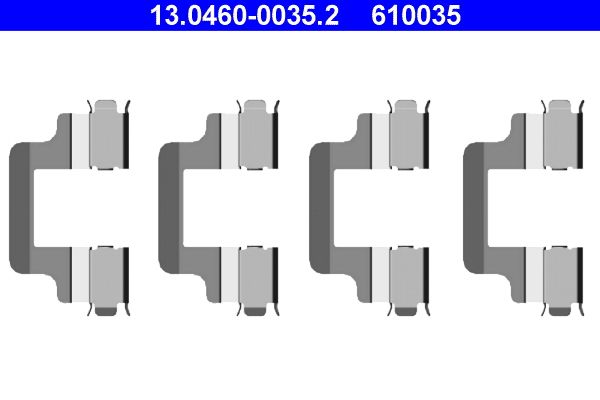 Zestaw akcesoriów montażowych  klocków hamulcowych ATE 13.0460-0035.2