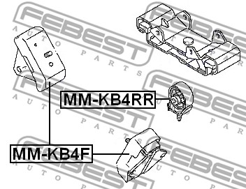 Poduszka silnika FEBEST MM-KB4RR