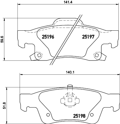 Klocki hamulcowe HELLA 8DB 355 020-351