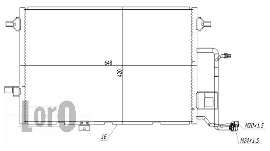 Skraplacz klimatyzacji ABAKUS 003-016-0007