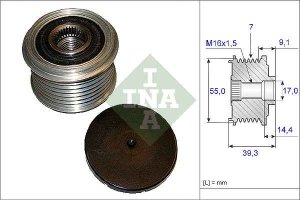 Sprzęgło alternatora INA 535 0142 10