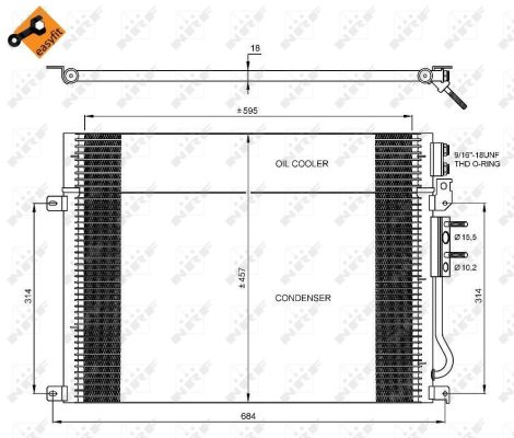 Skraplacz klimatyzacji NRF 35920