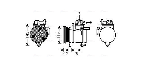 Kompresor, klimatyzacja AVA QUALITY COOLING KAAK121