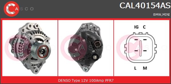 Alternator CASCO CAL40154AS