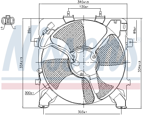 Wentylator skraplacza klimatyzacji NISSENS 85045