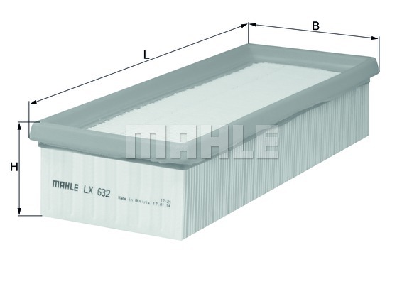 Filtr powietrza KNECHT LX 632