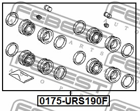 Zestaw naprawczy zacisku FEBEST 0175-URS190F