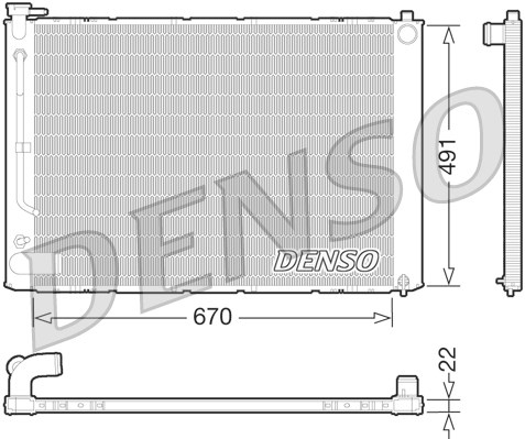 Chłodnica DENSO DRM51011