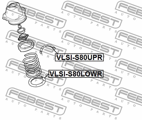 Sprężyna talerzowa FEBEST VLSI-S80LOWR