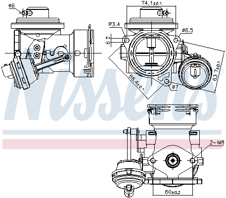 Zawór EGR NISSENS 98300