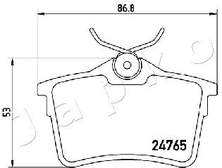 Klocki hamulcowe JAPKO 510600