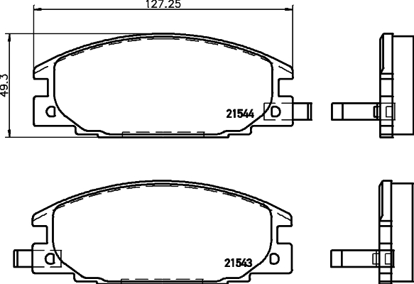 Klocki hamulcowe HELLA 8DB 355 016-341