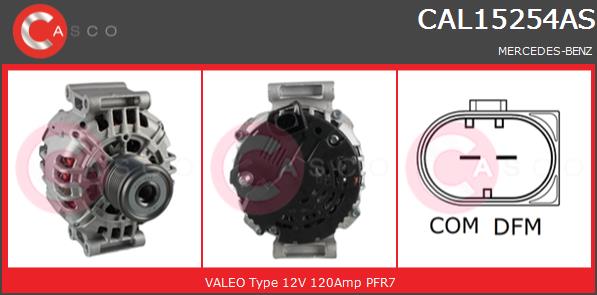 Alternator CASCO CAL15254AS