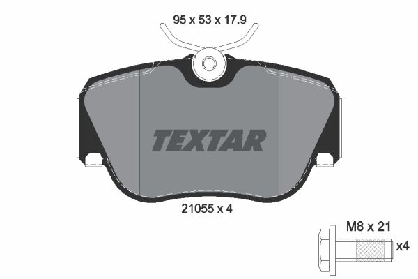 Klocki hamulcowe TEXTAR 2105503