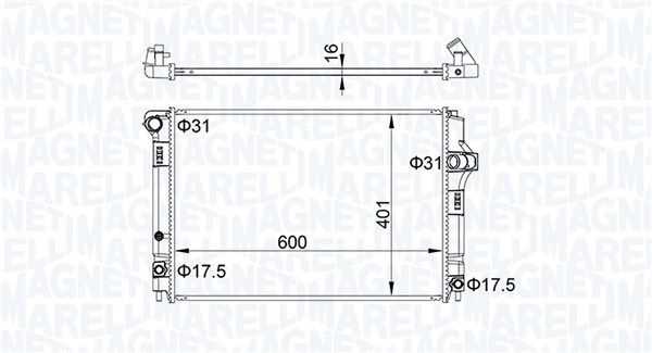 Chłodnica MAGNETI MARELLI 350213208300
