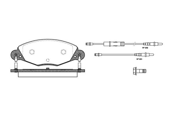 Klocki hamulcowe REMSA 0827.04