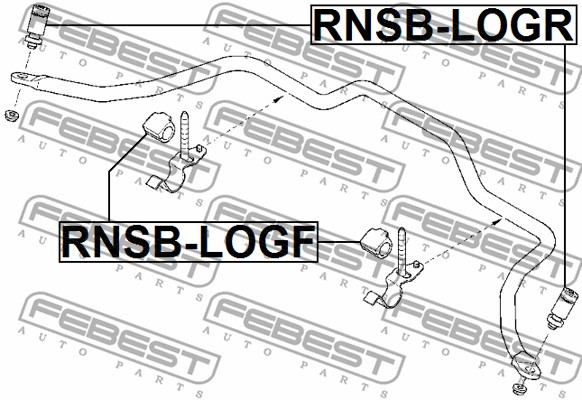 Łącznik stabilizatora FEBEST RNSB-LOGR