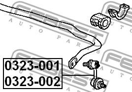 Łącznik stabilizatora FEBEST 0323-001