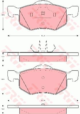 Klocki hamulcowe TRW GDB1497