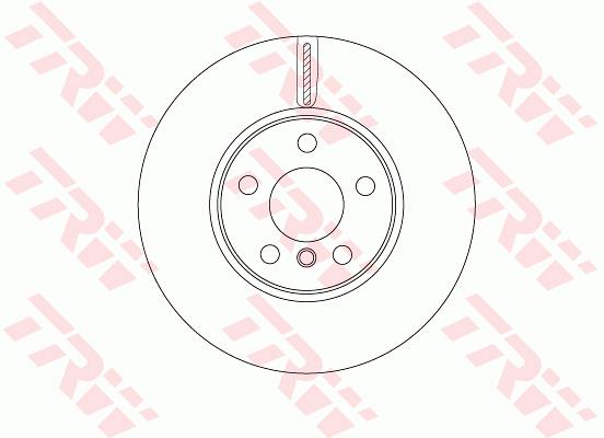 Tarcza hamulcowa TRW DF6747S