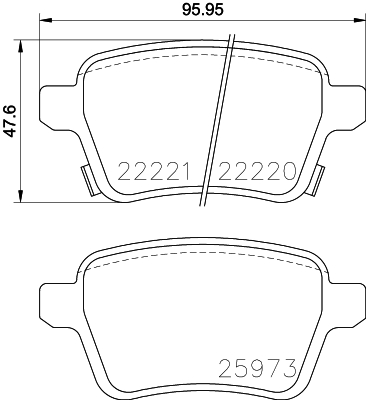 Klocki hamulcowe HELLA 8DB 355 024-651