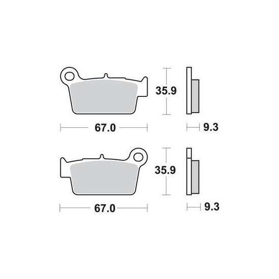 Klocki hamulcowe TRW MCB739RSI