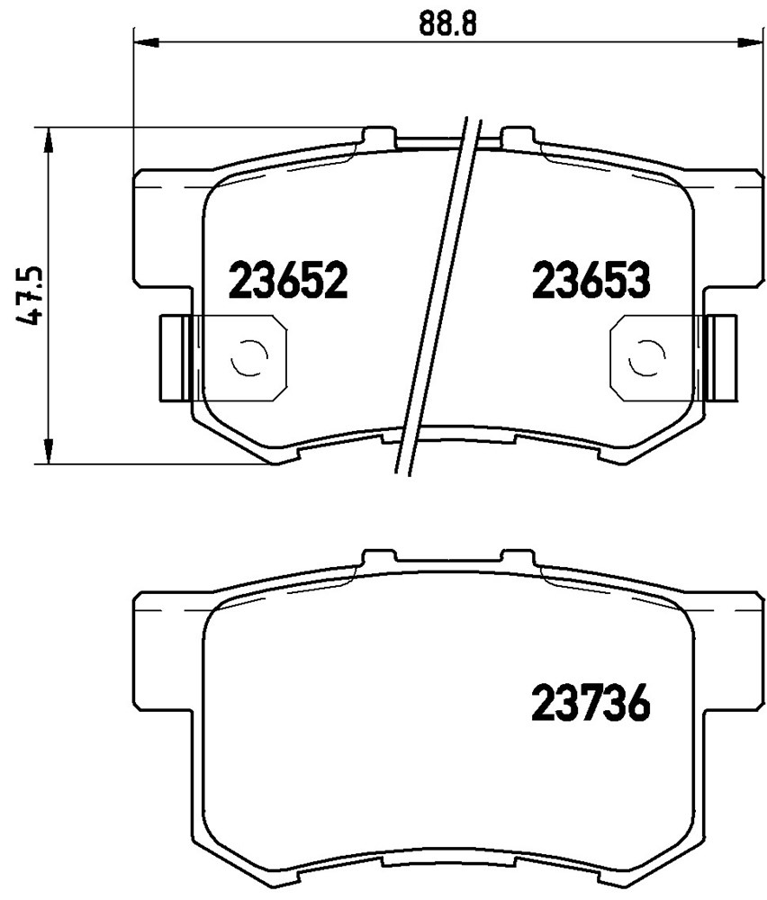 Klocki hamulcowe BREMBO P 28 039