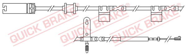 Czujnik zużycia klocków QUICK BRAKE WS 0299 A