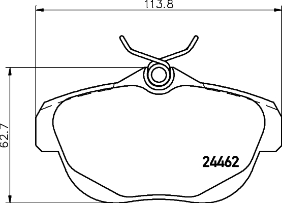 Klocki hamulcowe HELLA PAGID 8DB 355 012-881