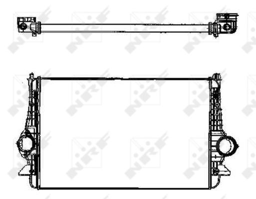 Chłodnica powietrza intercooler NRF 30166