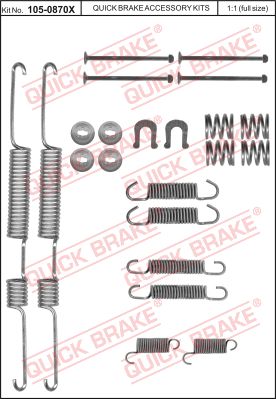 Zestaw dodatków do szczęk hamulcowych QUICK BRAKE 105-0870X