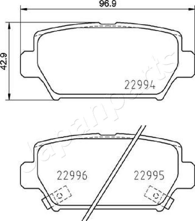 Klocki hamulcowe JAPANPARTS PP-516AF