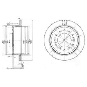 Tarcza hamulcowa DELPHI BG3557