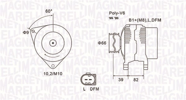 Alternator MAGNETI MARELLI 063731588010