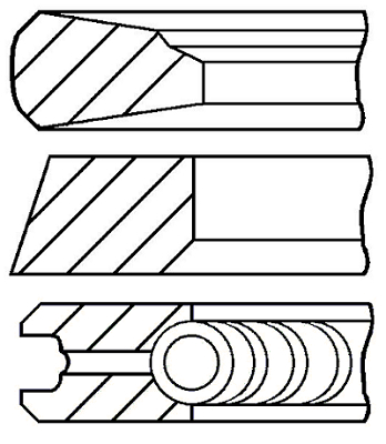 Pierścienie tłokowe GOETZE ENGINE 08-143007-00