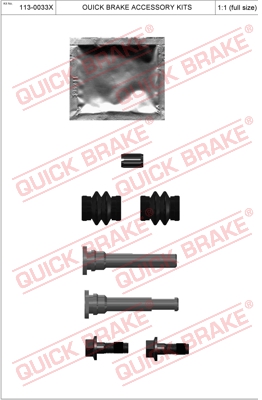 Zestaw tulei prowadzących zacisk hamulca QUICK BRAKE 113-0033X