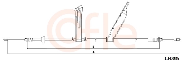 Cięgło, hamulec postojowy COFLE 92.1.FD035