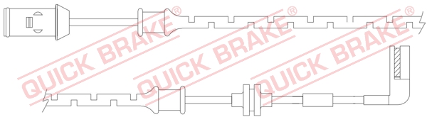 Czujnik zużycia klocków QUICK BRAKE WS 0166 A