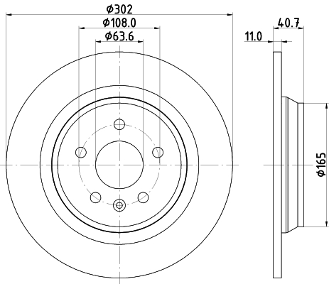Tarcza hamulcowa HELLA 8DD 355 120-371