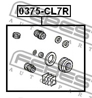 Zestaw naprawczy zacisku FEBEST 0375-CL7R