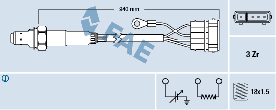 Sonda lambda FAE 77112